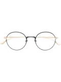 Masunaga round shape glasses - Metallic