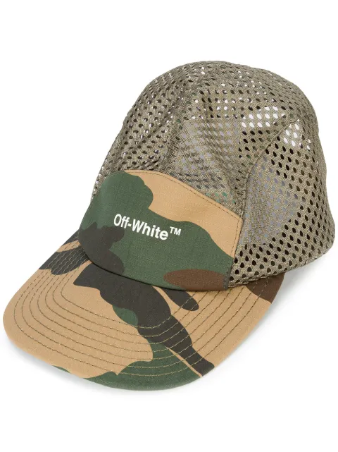 Off-White logo camouflage baseball cap