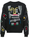 Haculla Monster paisley patch sweatshirt - Black