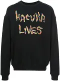 Haculla oversized back print sweatshirt - Black