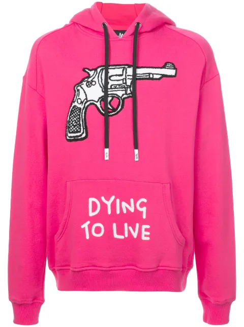 Haculla Dying to live patch hoodie