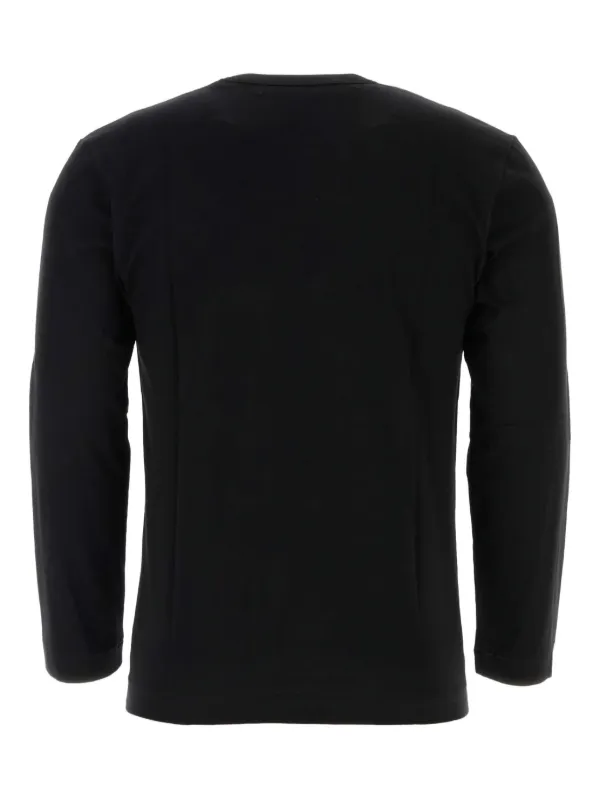 Comme Des Garçons Play Jersey T-shirt | Black | FARFETCH