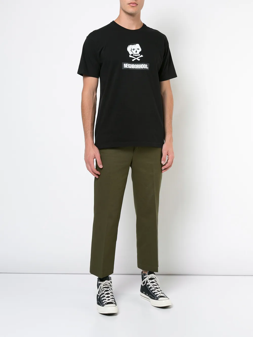 фото Neighborhood skull print t-shirt