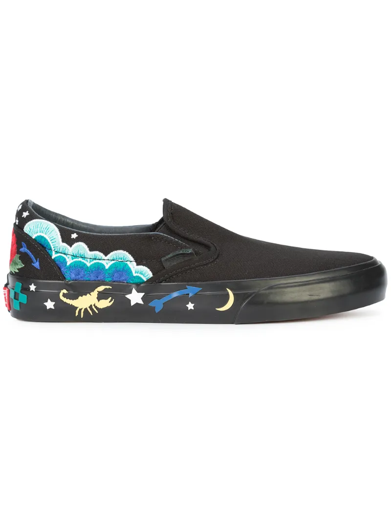 декорированные слипоны Vans