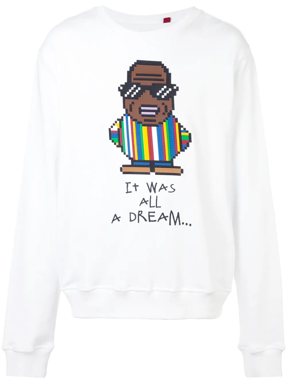 

Mostly Heard Rarely Seen 8-Bit Dadcore print sweatshirt - White