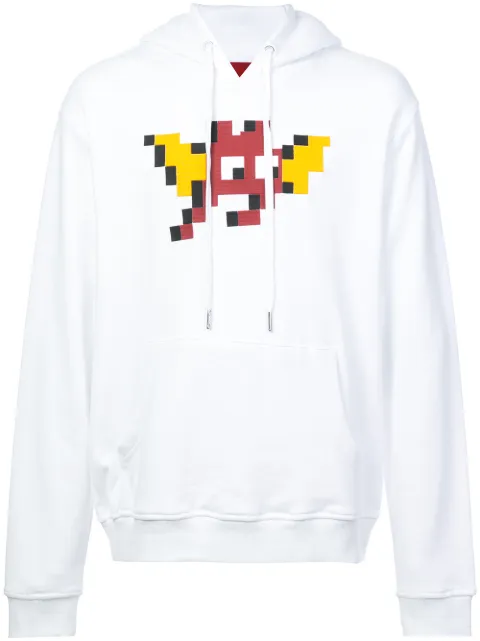 Mostly Heard Rarely Seen 8-Bit Flying Bat print hoodie