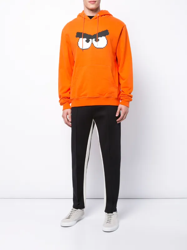 Mostly Heard Rarely Seen 8-Bit Angry Print Hoodie | Yellow