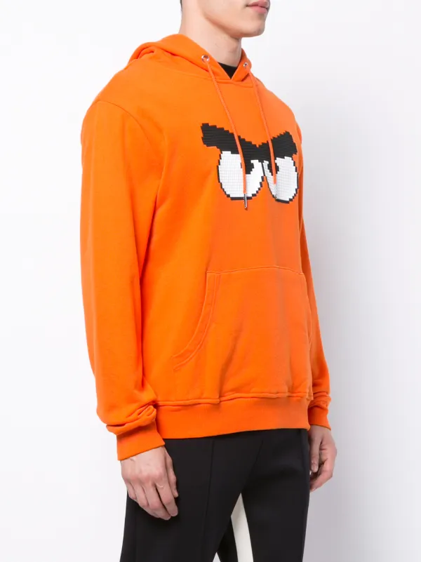 Mostly Heard Rarely Seen 8-Bit Angry Print Hoodie | Yellow