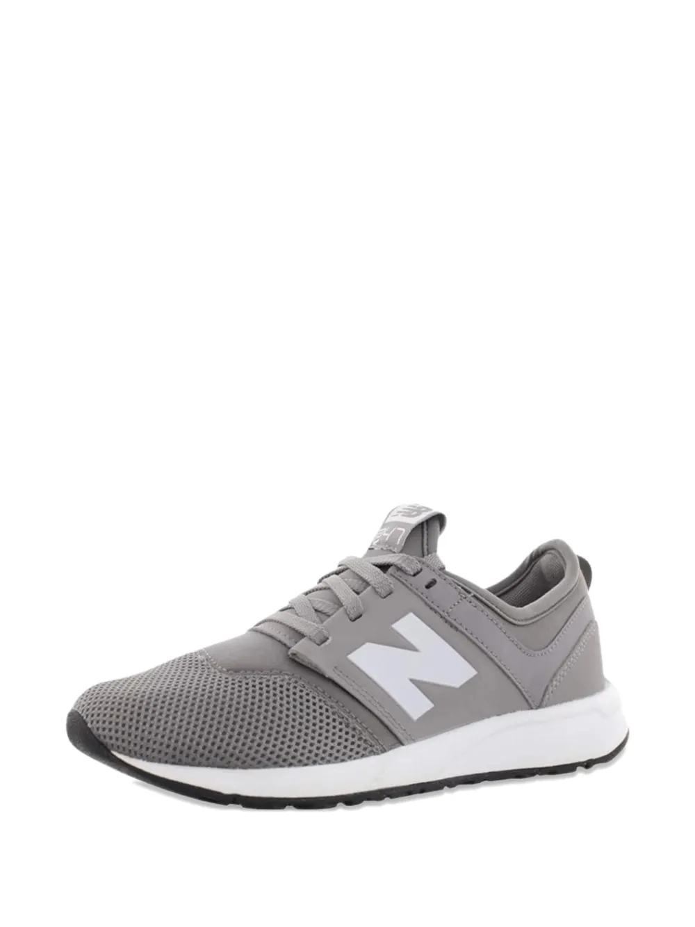 New Balance Kids side logo lace-up sneakers - Grigio