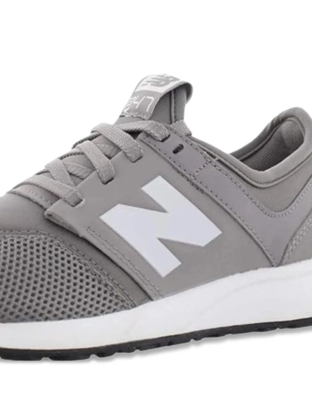 New Balance Kids kant-logo sneakers met kant Grijs
