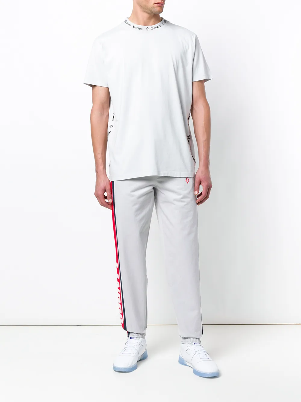 Marcelo Burlon County of Milan t-shirt met korte mouwen en logo - Grijs