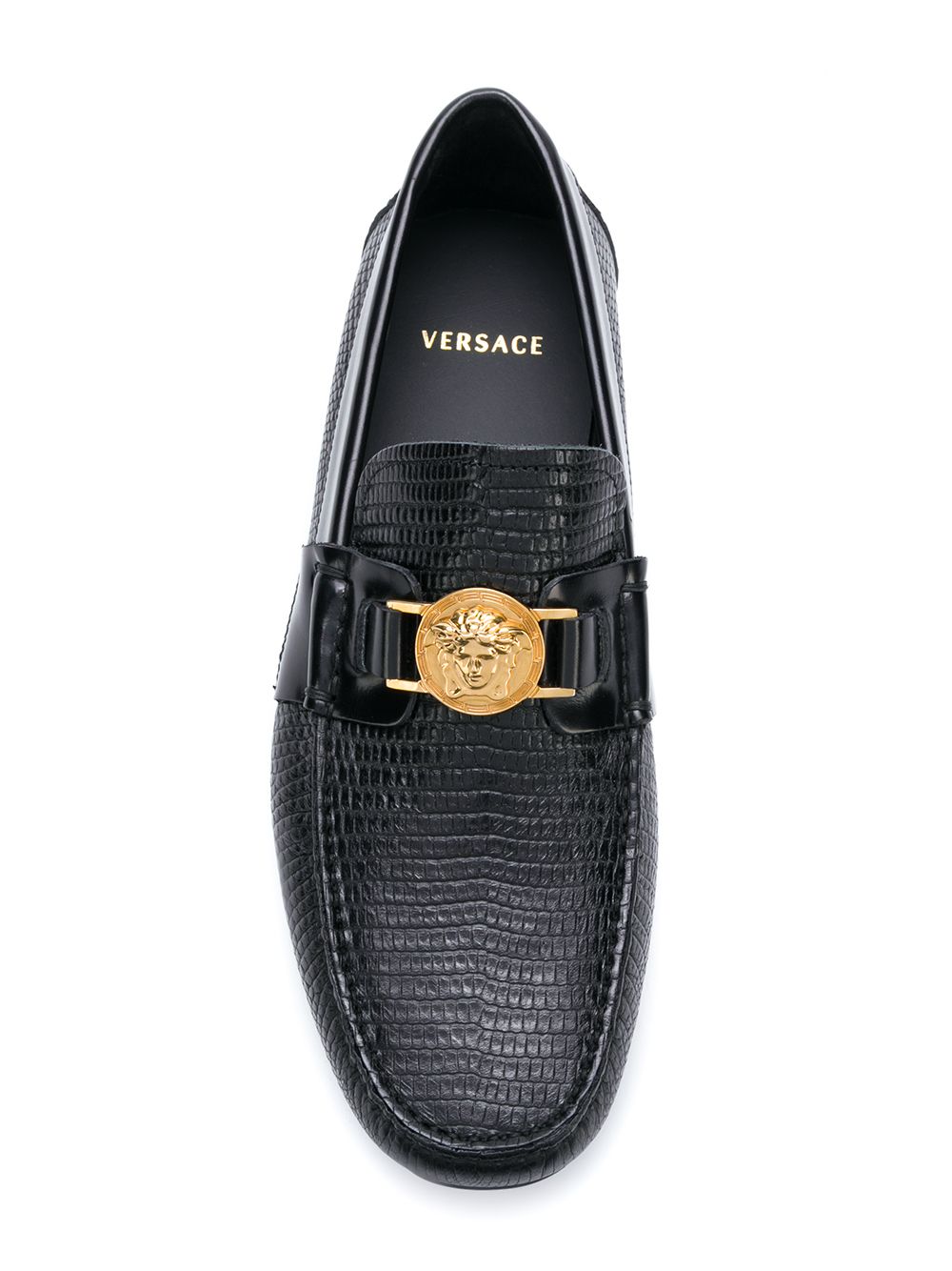 фото Versace фактурные лоферы 'Medusa'