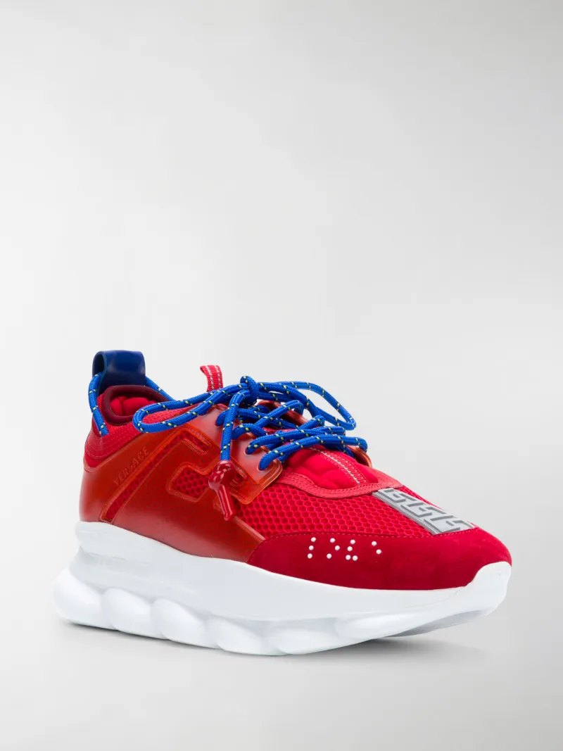 red versace sneakers