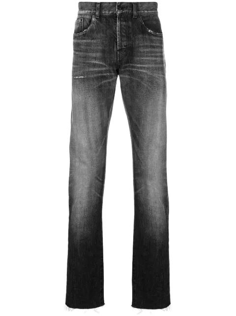 Saint Laurent jeans rectos envejecidos