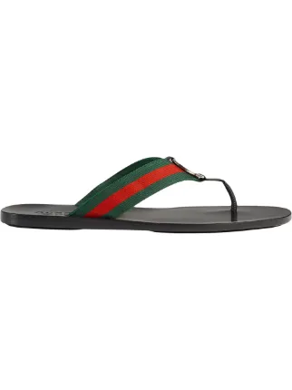gucci web thong sandals