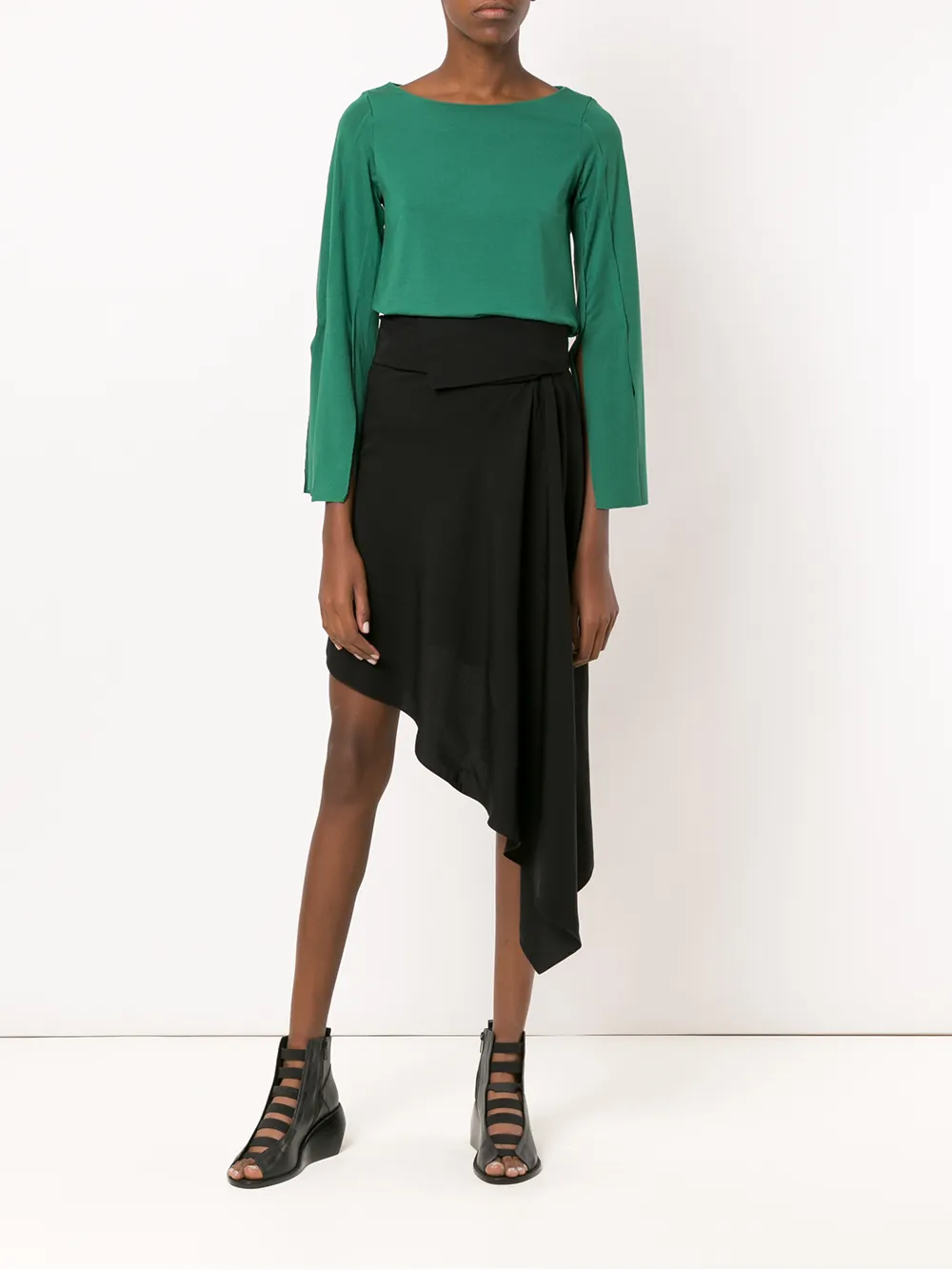 Uma | Raquel Davidowicz Beco skirt - Zwart