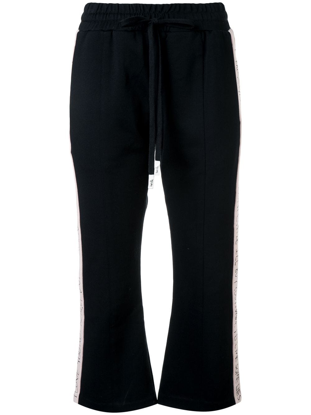 Modern love cropped track trousers