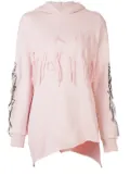 Haculla Visionary asymmetric patch hoodie - Pink