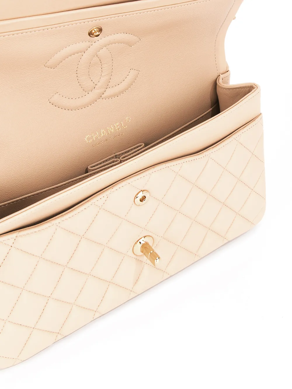 CHANEL PreOwned 2014 Quilted CC doubleflap Chain Shoulder Bag Farfetch