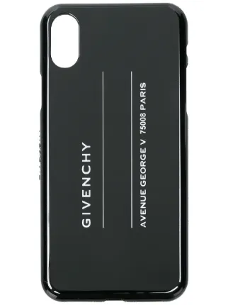 Givenchy Address Logo Iphone X Case Farfetch