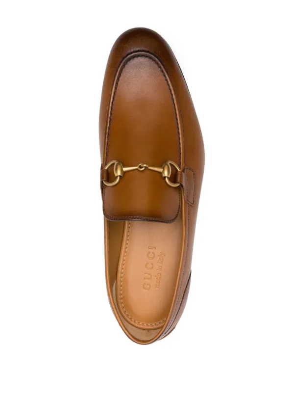 Gucci Jordaan Leather Loafers Brown FARFETCH PH