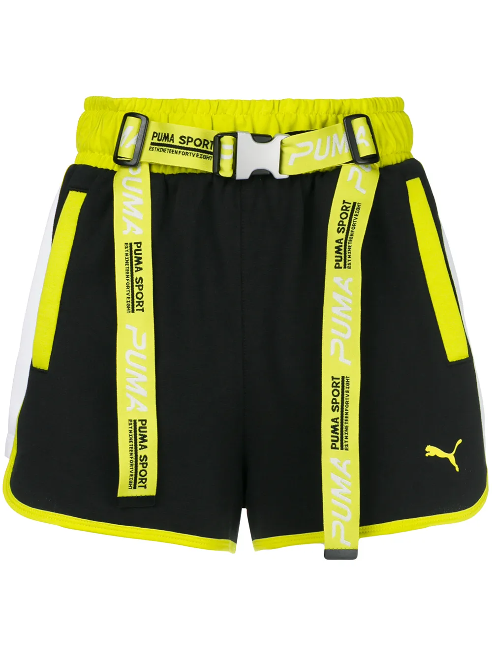 puma yellow shorts