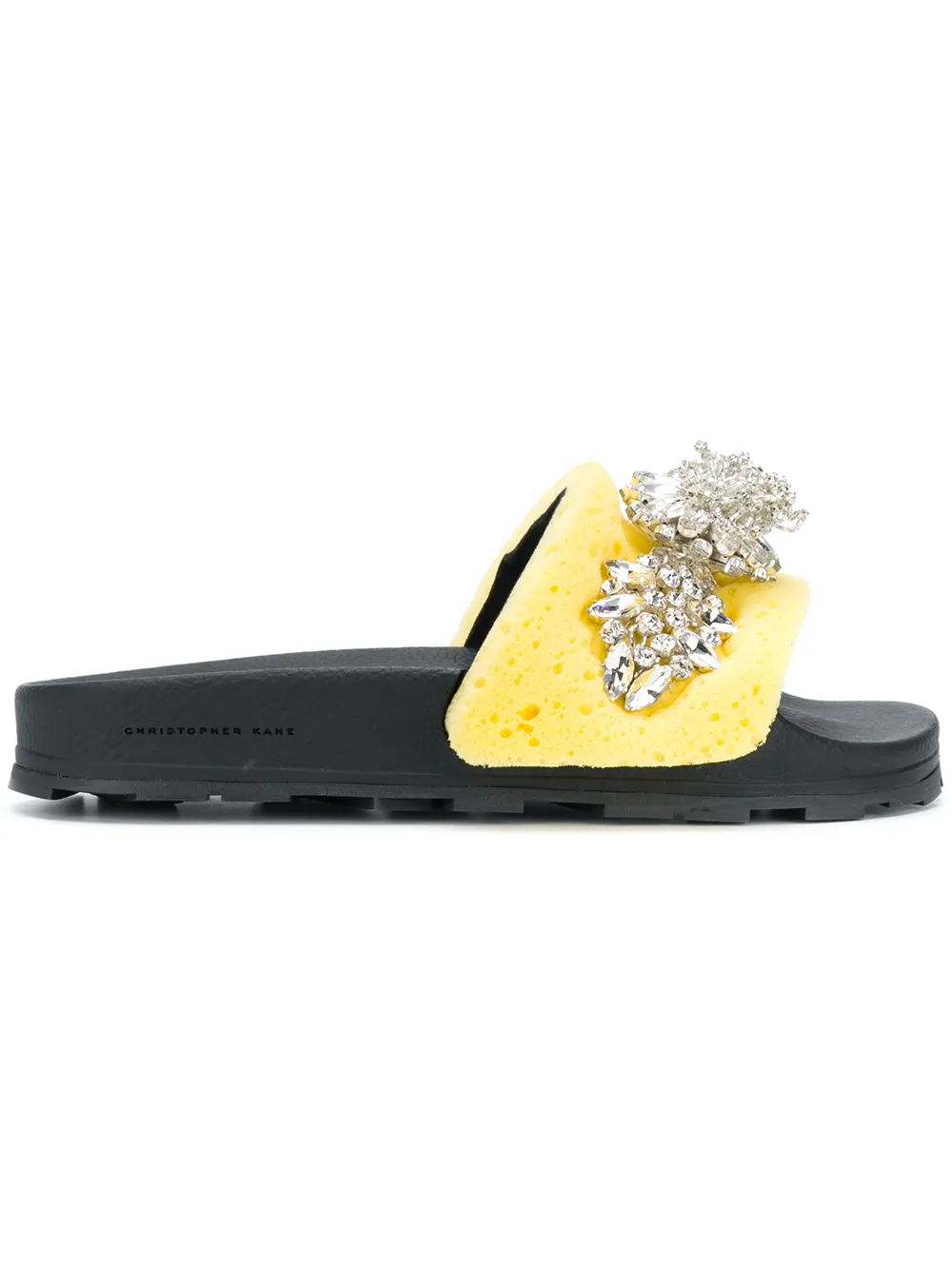 CHRISTOPHER KANE crystal embellished sponge slides,509199CRYSTALPOOLSLIDE12997451