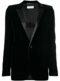 Saint Laurent velvet tuxedo jacket - Blue