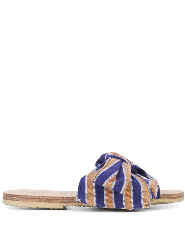 stripe sandals