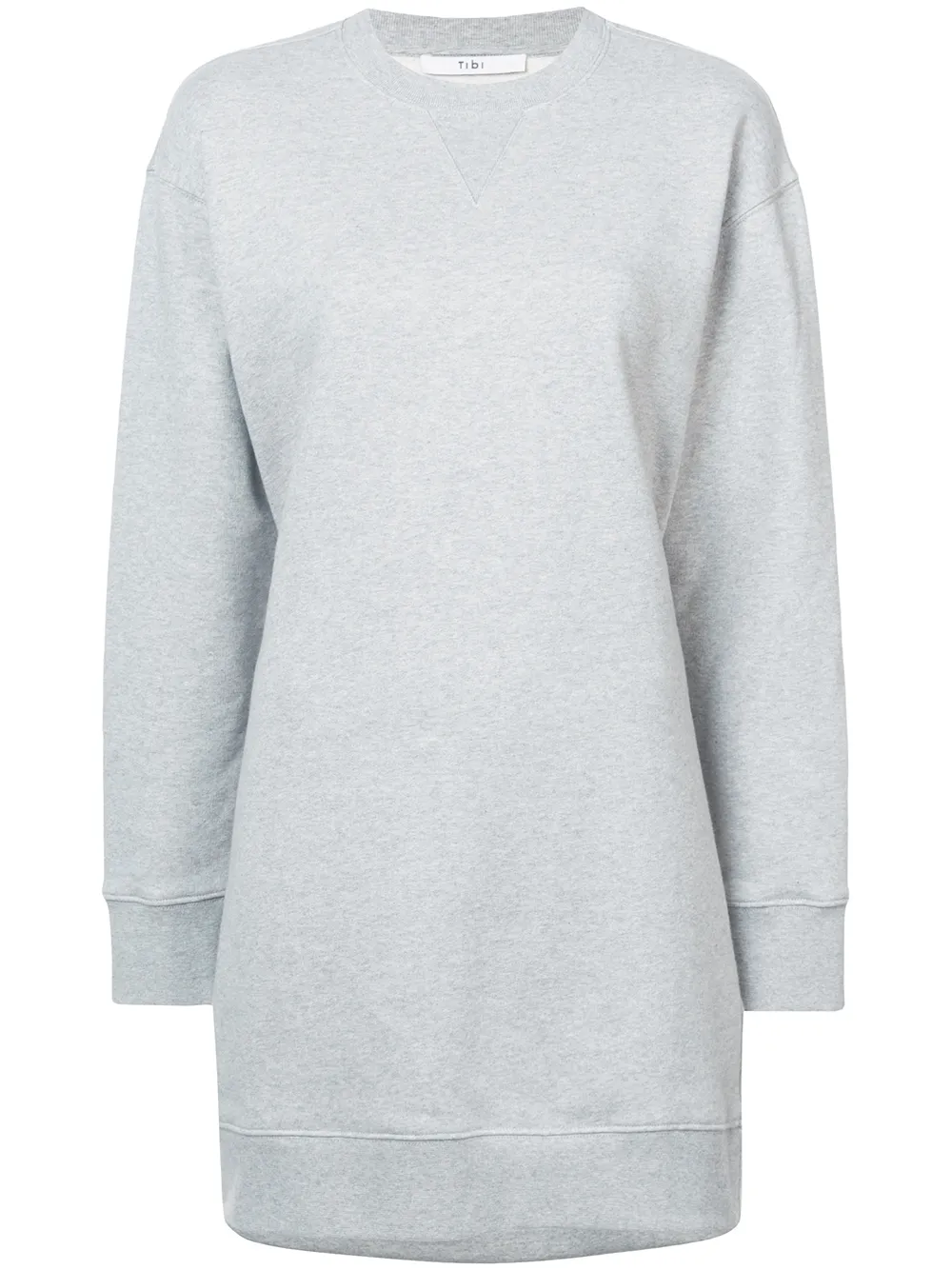 tibi open back sweatshirt dress