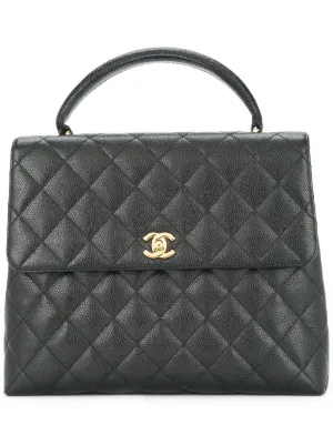 CHANEL Pre-Owned キルティング トートバッグ | ブラック | FARFETCH JP