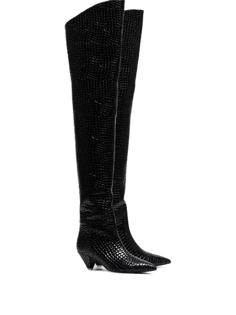 over the knee croc boots