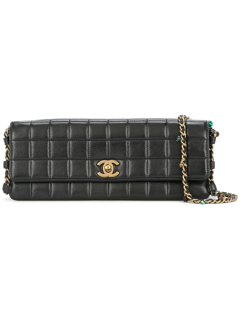 Chanel east west hot sale chocolate bar bag