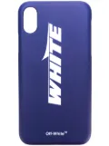 Off-White logo iPhone X case - Blue