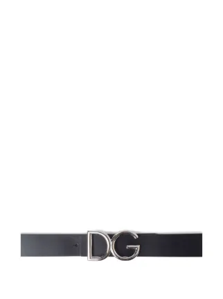 Dolce & Gabbana Logo Buckle Belt | Black | FARFETCH