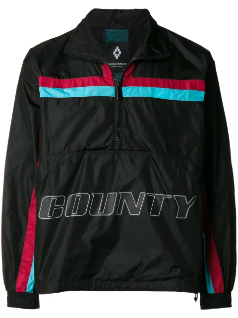 COUNTY OF MILAN stripe detail lightweight jacket