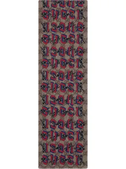 Scarf with GG wolf motif