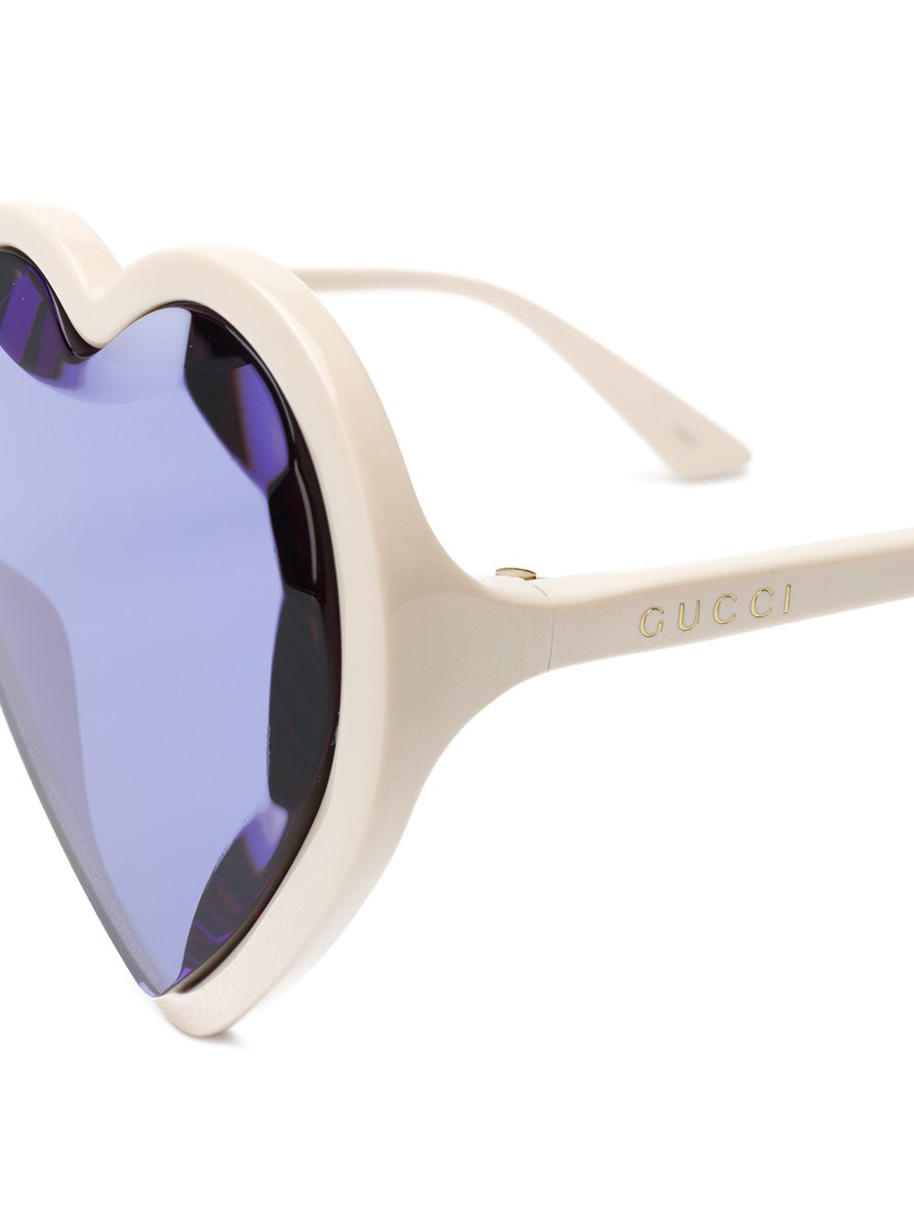 фото Gucci Eyewear jeweled heart shape sunglasses