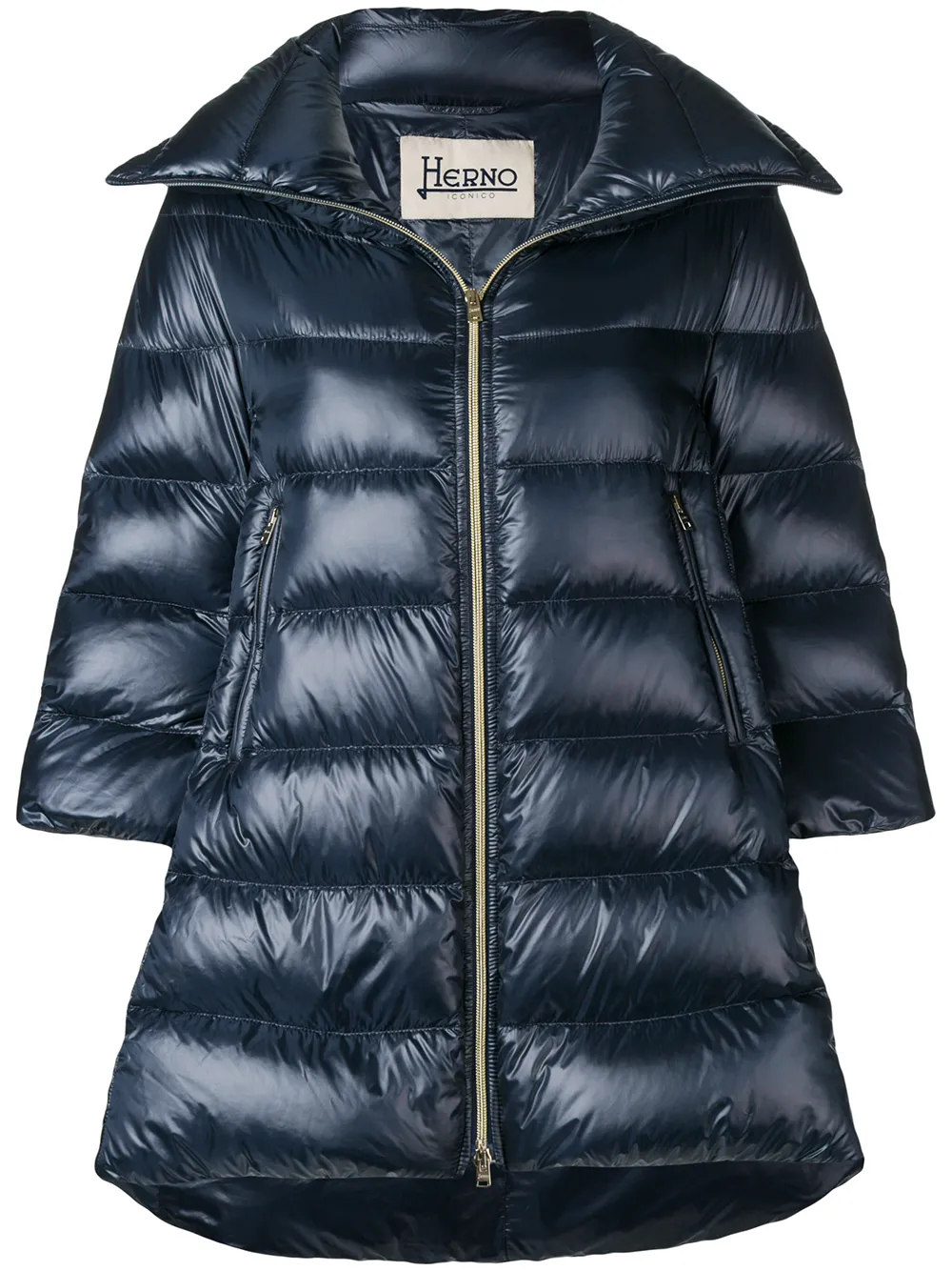 

Herno padded zipped coat - Azul