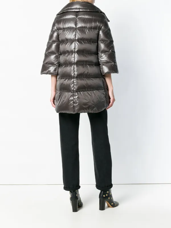 Herno ニットポロ チャコール 48 キレイめ HERNO(ヘルノ) 7 Denier セッテデニール Nylon Down ナイロン