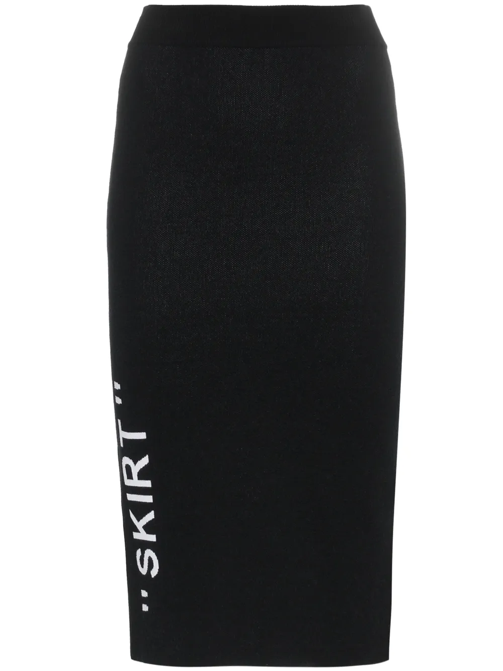 Off-White Gonna a matita con vita alta - Nero