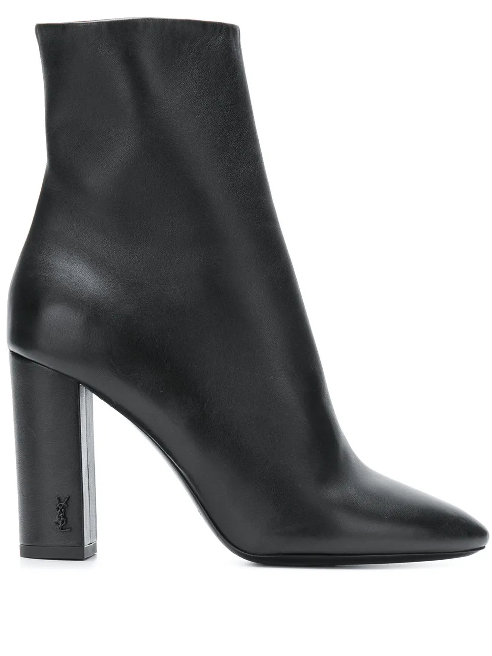 Saint Laurent Lou 95mm leather boots – Black