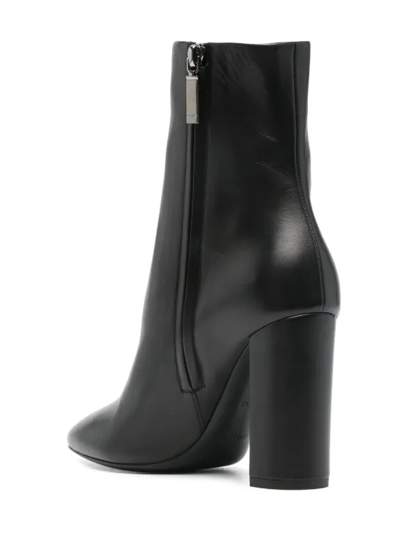 Saint Laurent Lou 95mm Leather Boots - Farfetch