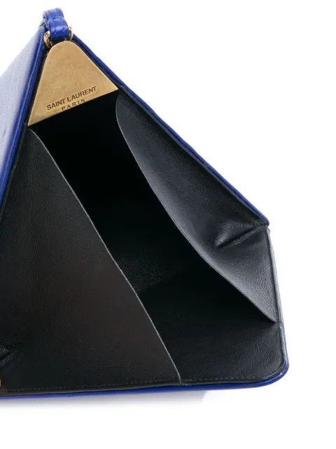 ysl triangle clutch