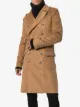 Balmain double breasted camel coat