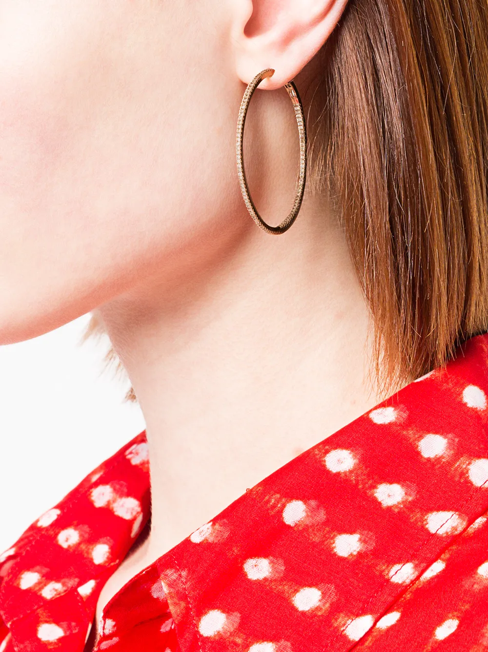 inlaid diamond hoops