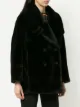 Fendi Pre-Owned شعار معطف الفراء وهمية