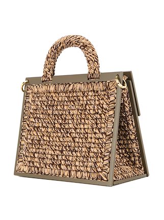 Copacabana large woven handbag展示图