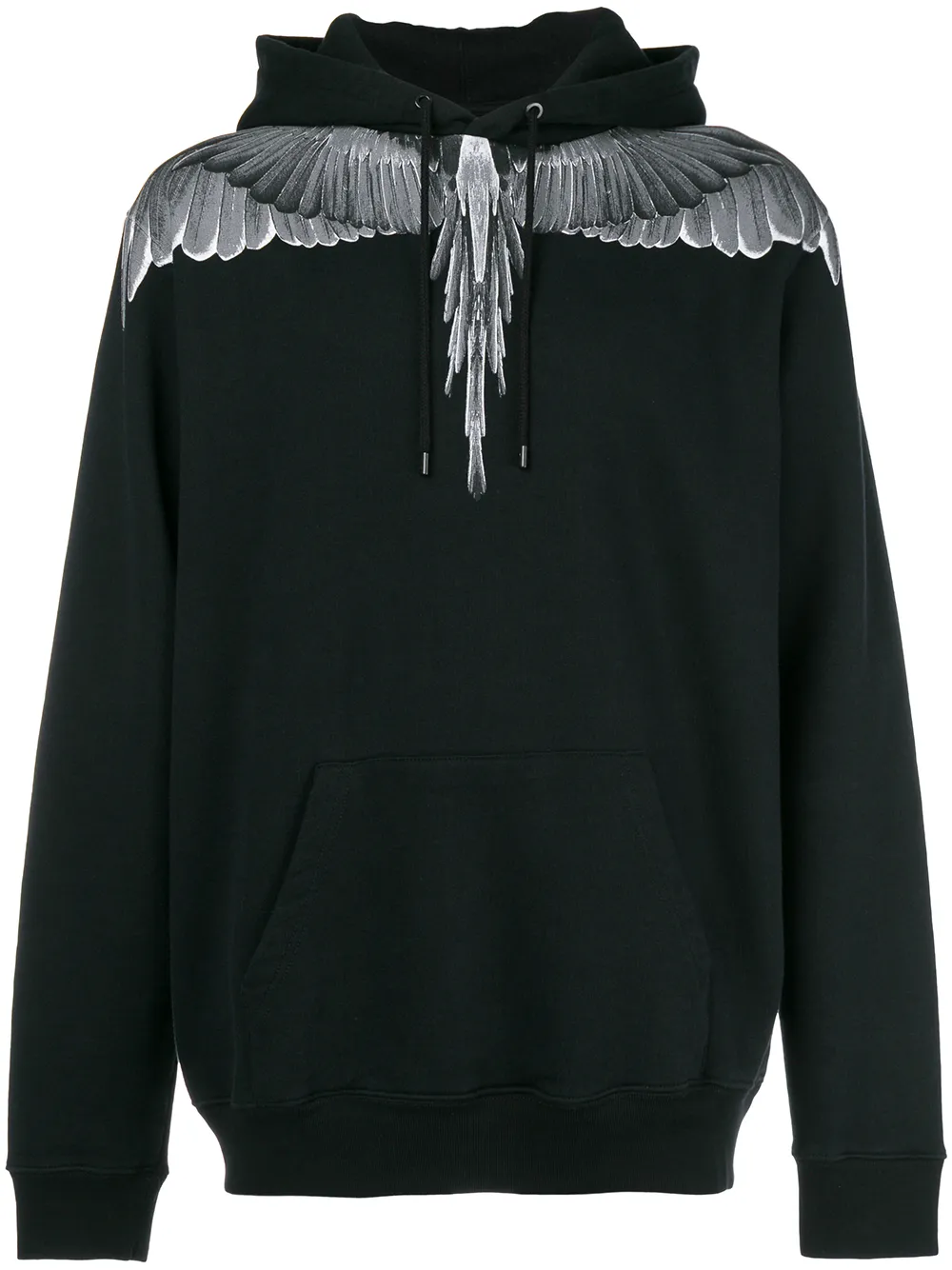 COUNTY OF MILAN Felpa Wings con cappuccio - Nero