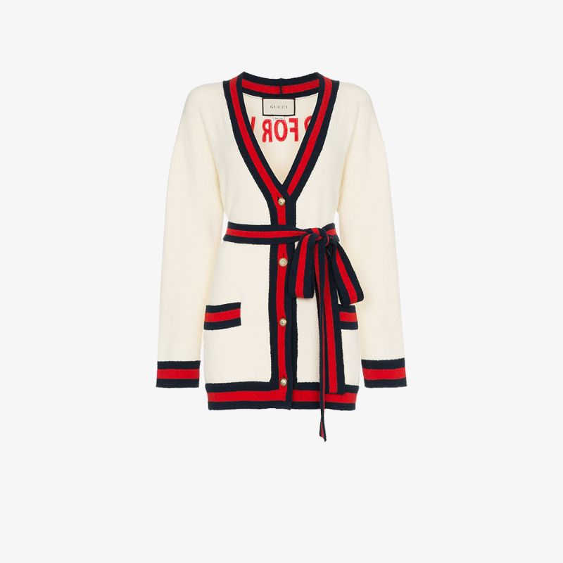 GUCCI GUCCI OVERSIZED EMBROIDERED CARDIGAN,459742X7A0513002538